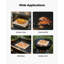 Pierre à pizza rectangulaire en cordiérite, 38 x 30 cm, 1,5 cm d'épaisseur, résistante à la chaleur, extra large, avec racloir, pour la cuisson du pain et des pizzas, et pour les grillades au barbecue.-119262903