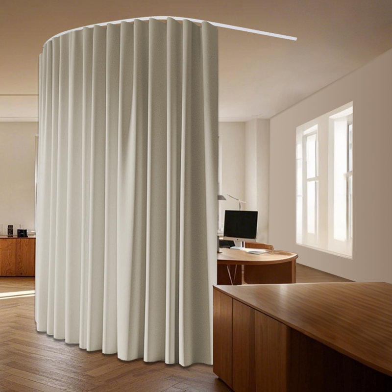 Rideaux occultant pour rideaux très larges occultant et séparateur de pièce 1 séparateur de cloison beige, Beige