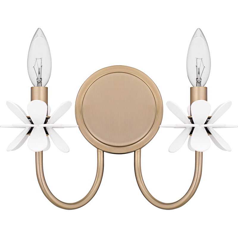 Moulden 2-Light Bronze Gold Wall Sconce
