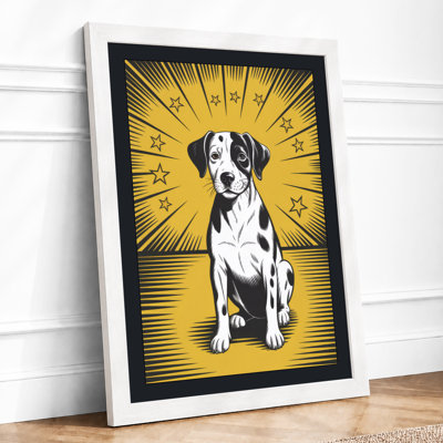 Radiant Dog Pop Art - Framed Print