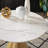 Roman Round Faux Marble Top Dining Table