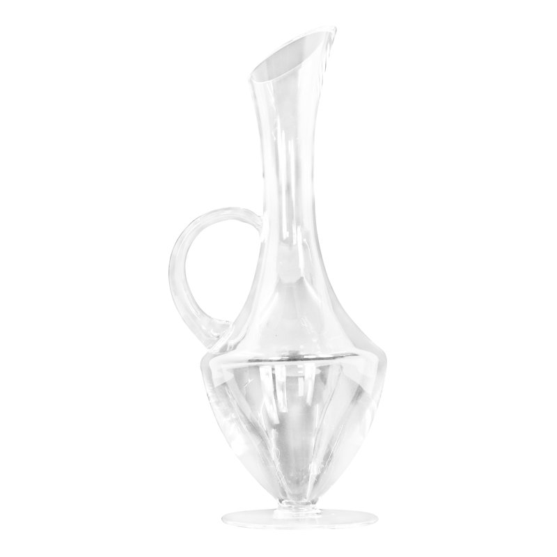 Carafe à vin en verre rouge