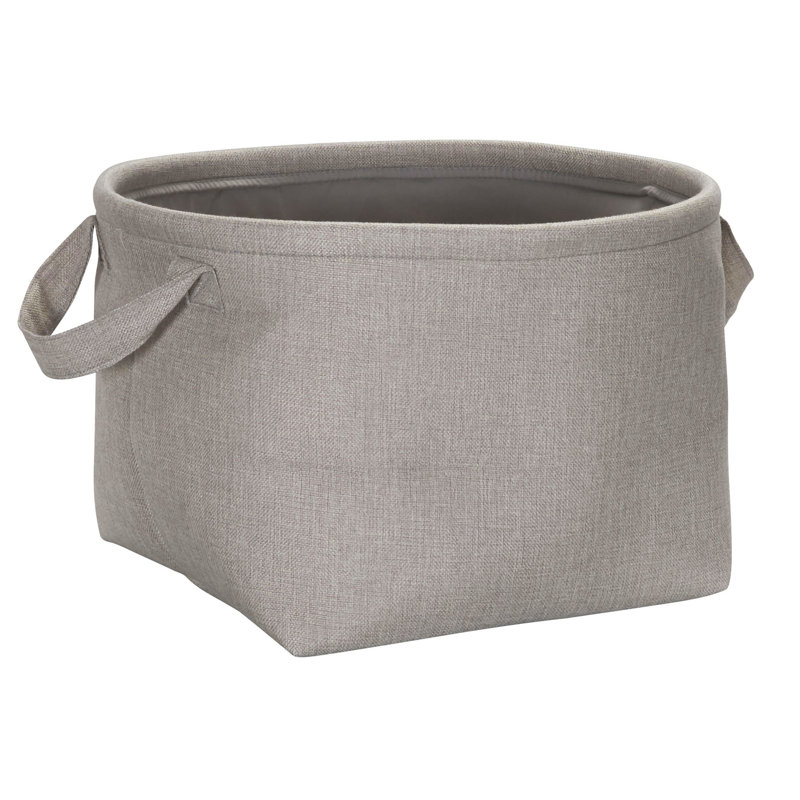 Fabric Basket With Handles 1, Gray