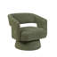 Upholstered Textured Weave Swivel Armchair -1094488924