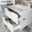 Armoire de salle de bain avec deux tiroirs de rangement