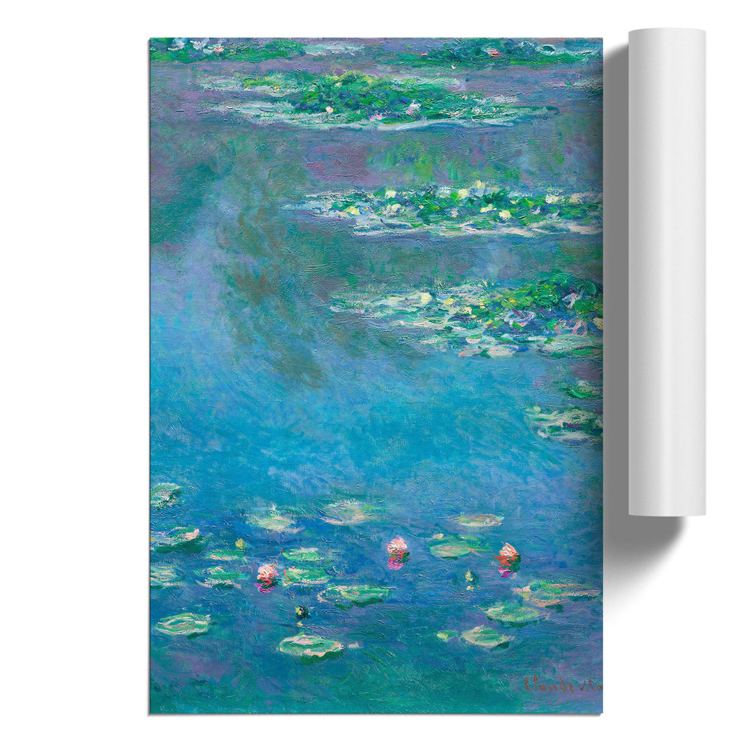 Water Lilies Lily Pond by Claude Monet - Frameless Print