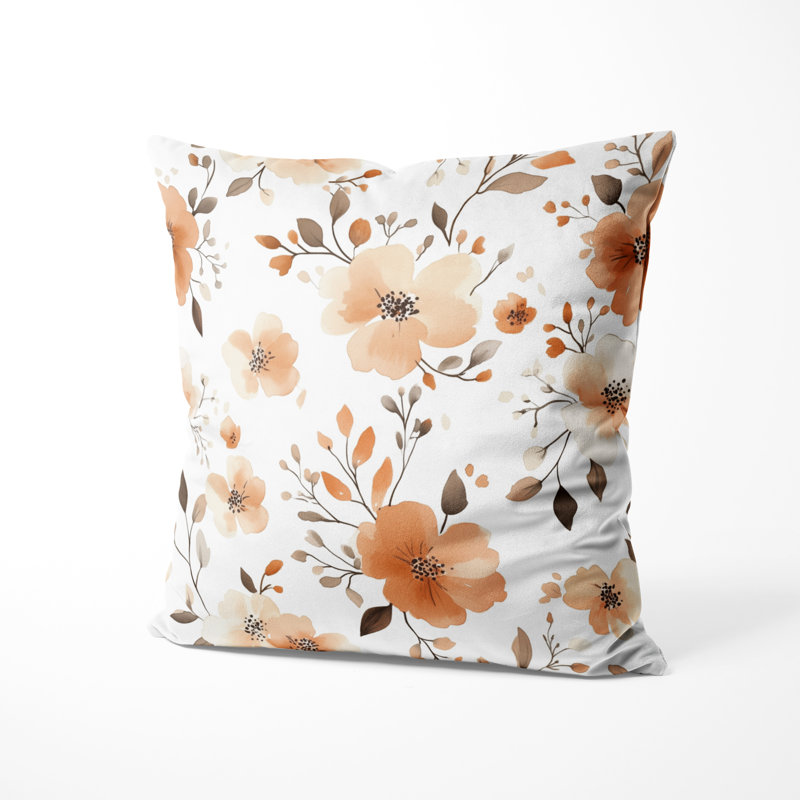 Coussin Floral, H 18 po x l 18 po
