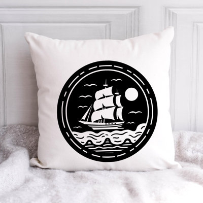Nautical Sea Life_461 - Coussin décoratif avec coussin décoratif