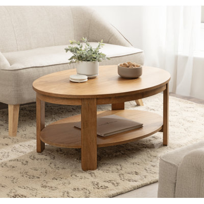 Table basse de salon ovale à plusieurs niveaux
