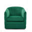 Fauteuil d'appoint pivotant en velours