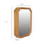 Armoire à miroir murale en bois avec tablettes de rangement, miroir à pharmacie pour salle de bain, salon, vestibule