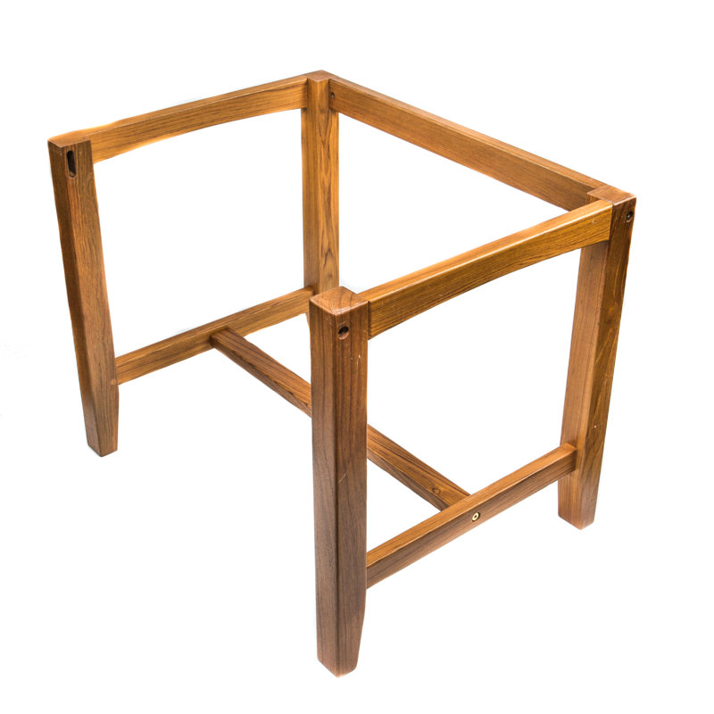 Oiled Teak Wood Rectangular Butler's Table