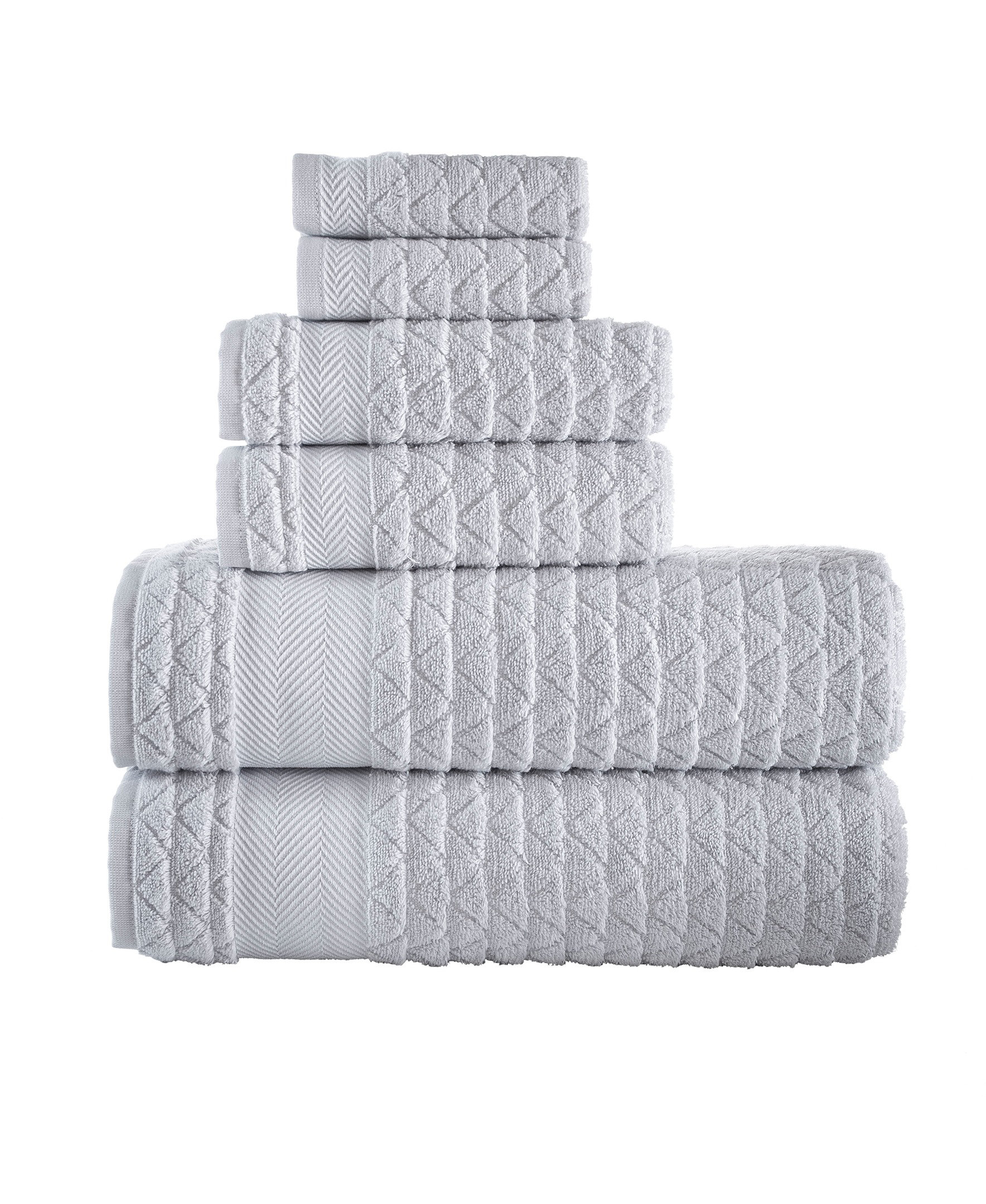 Brooks Brothers Herringbone 6 Pcs Towel Set | Wayfair