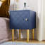 Iain 35cm W Metal Bedside Table