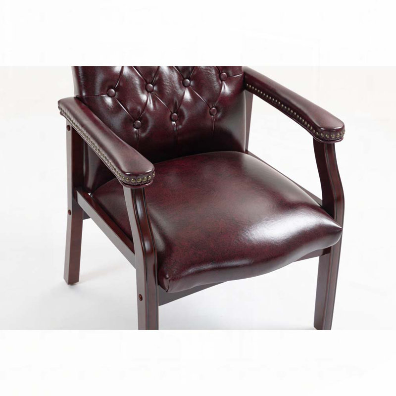 Fauteuil d'appoint rembourré en polyuréthane, Bourgogne