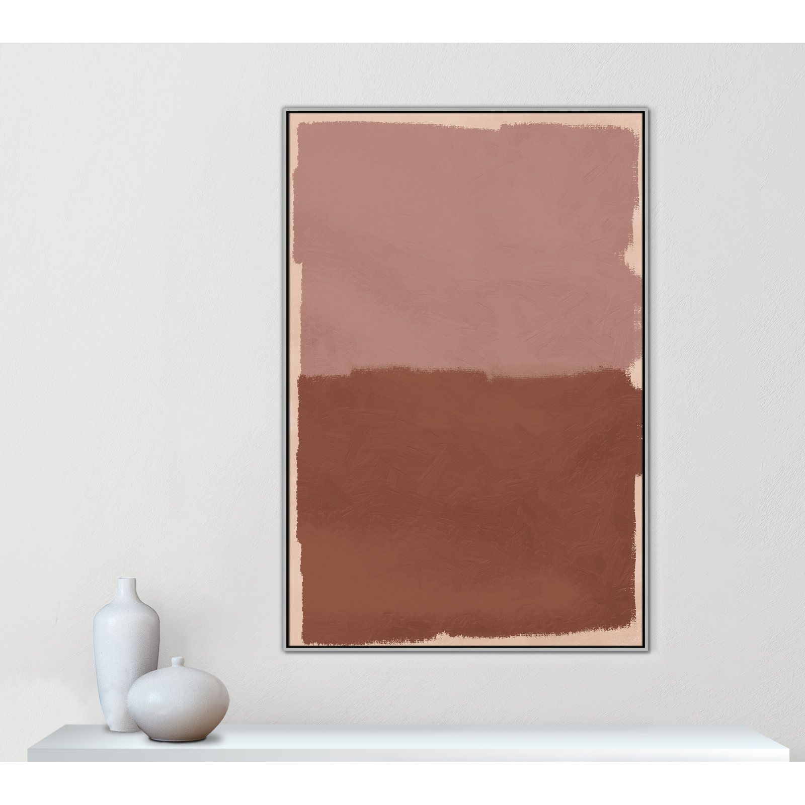 Hollow Delight Print by Marcus Prime, 41.5'' W x 61.5'' H, Silver Floater