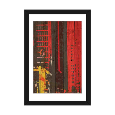 «Red Building II», impression sur toile tendue