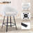 Absalom Modern Swivel Upholstered 26.6" Sherpa Counter Stool with Metal Frame-839629862-830356935