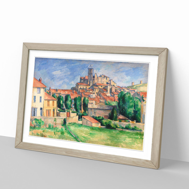 Gardanne Vol.2 by Paul Cezanne - Framed Print, 36cm H x 48cm W x 2cm D, Oak Framed