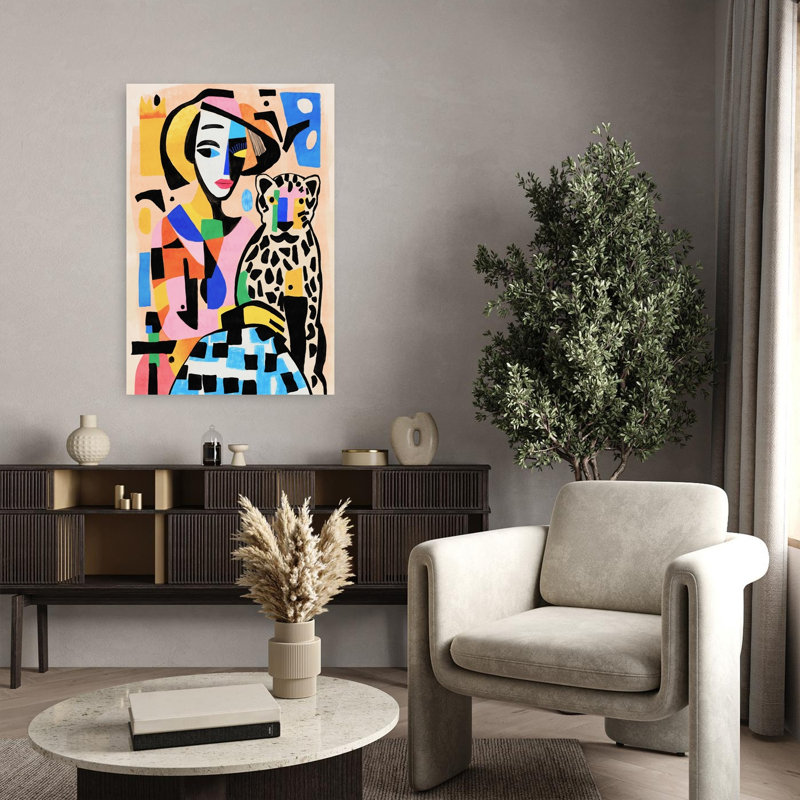 Art contemporain, art contemporain abstrait, H 24 po x l 16 po