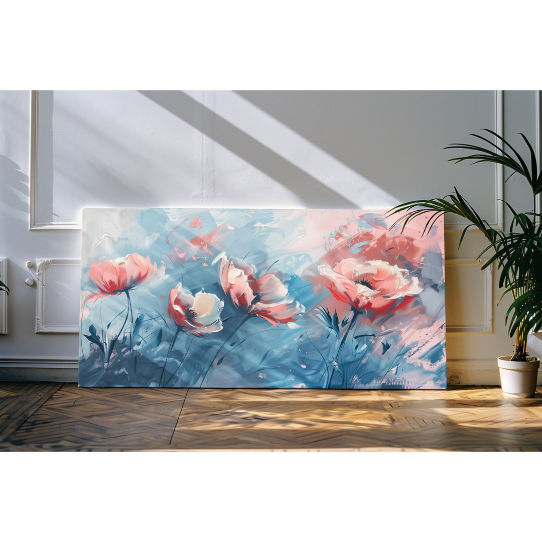 Wandbild 120x60 cm Blumen