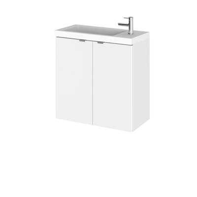Fusion 505mm Single Bathroom Vanity with Integrated Polyglomerate Basin