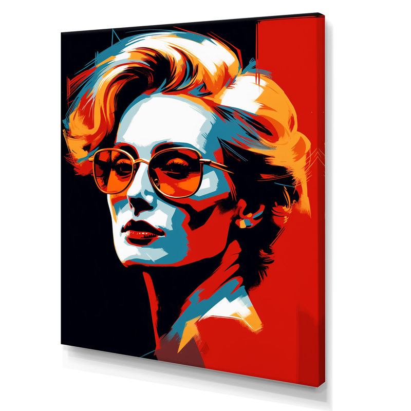 " Popart Scarlet Streep ", Wrapped Canvas, 32" H x 24" W x 1" D