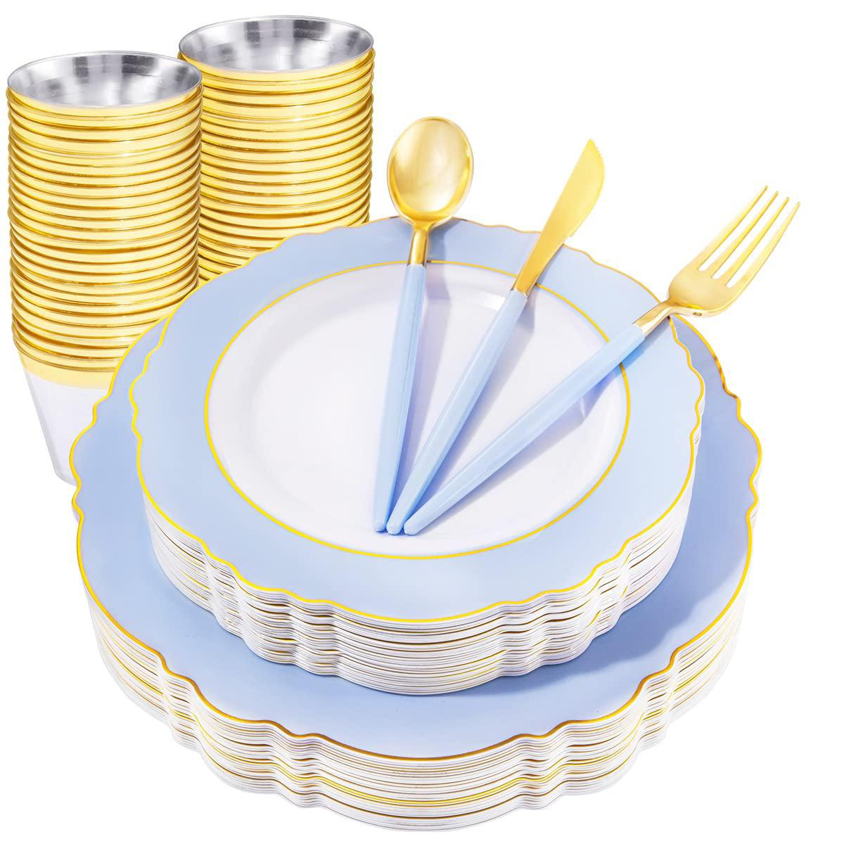 COEN 25-Guest Thanksgiving Disposable Dinnerware Set – Baroque