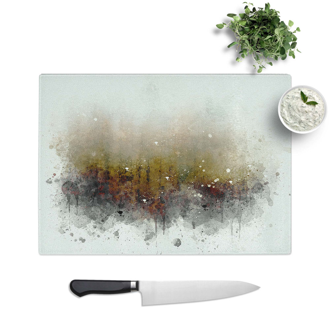 Glass Lappach Forest in Italy in Abstract Chopping Board