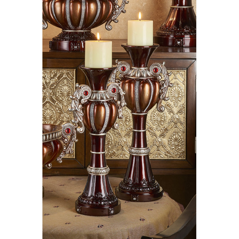 Stilwell 18'' H Plastic / Acrylic Tabletop Candlestick