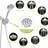 Shower With 4.7" Rainfall Showerhead & 8 Hand Dual Head Rain And Handheld-120951941
