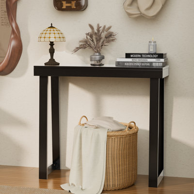 Console en bois massif Nature moderne pour décoration de vestibule ou de couloir