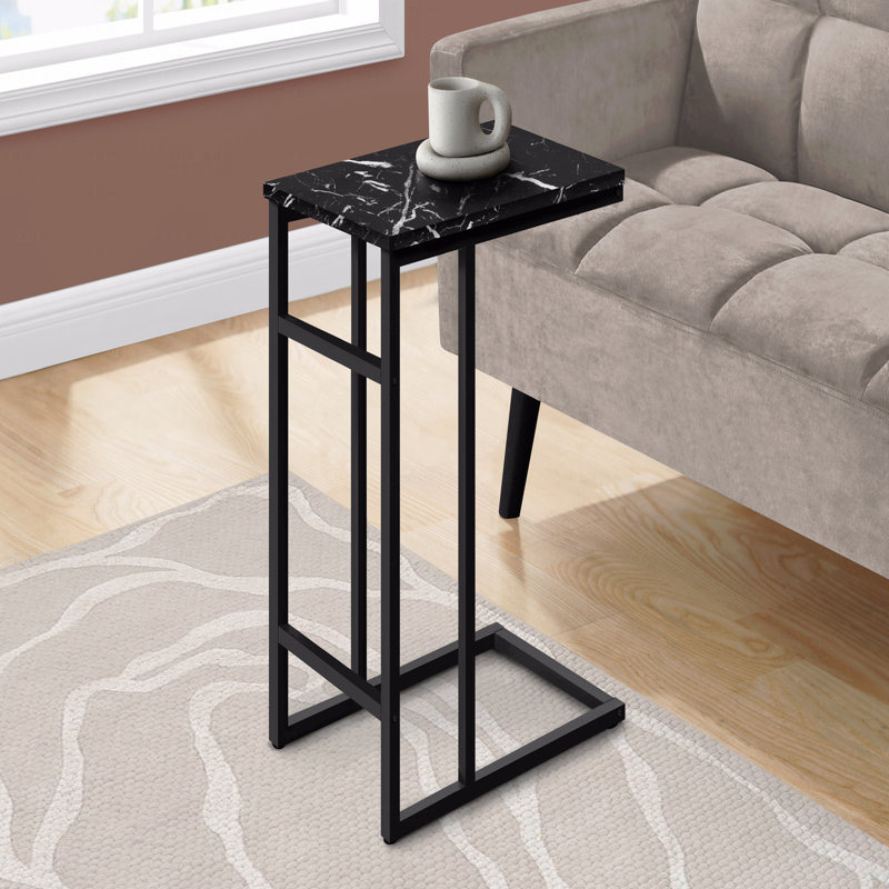 Table d'appoint, en forme de C, bout, côté, contemporain, moderne