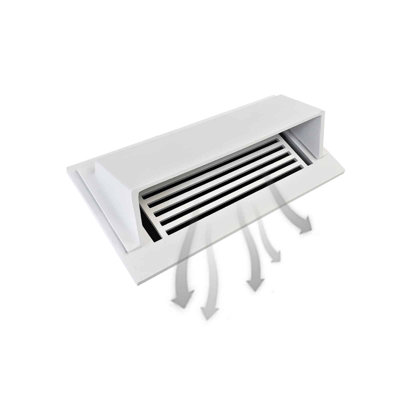 Registre de plancher en aluminium