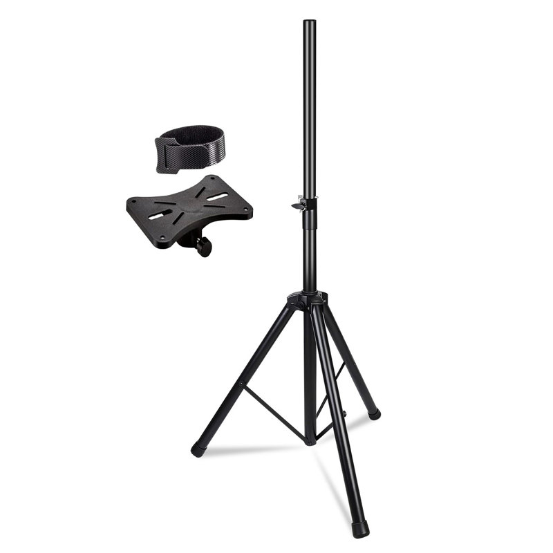 Adjustable Black Heavy Duty Speaker Stands with Carry Bag