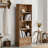 Vintage Burlywood Solid Pine Bookcase