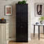 Élégante armoire de rangement à 8 portes avec 4 tablettes, idéale pour un décor organisé et élégant dans les salons, les cuisines et les bureaux-2137237489