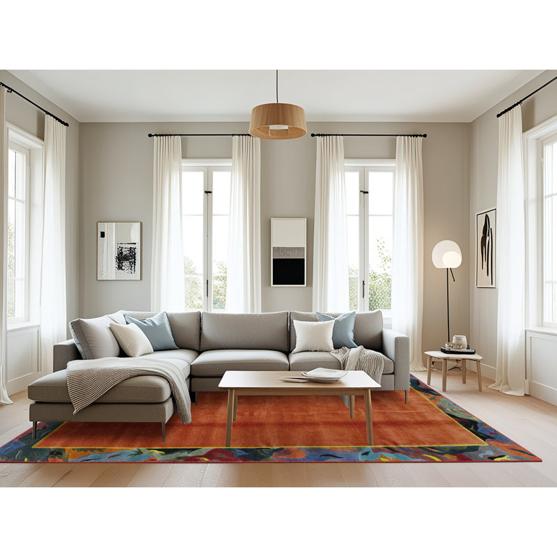 Abstract Indoor Rug, Rectangle 8' x 12'