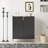 2 Doors Home Wine Bar Cabinet With Wine Rack & Adjustable Storage Shelf, Modern Sideboard With Soft-Closing Hinge, Dinning Room Buffet Cabinet, Liquor Cabinet Kitchen, Living Room Coffee Cart BLACK-1875830502