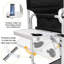 31" Tall Aluminium Frame Folding Directors Chair With Side Table