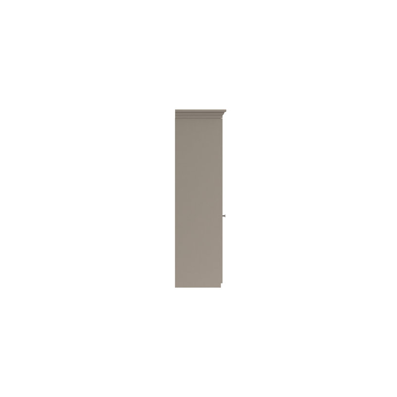 Wisbech 3 Door Manufactured Wood Wardrobe, Grey