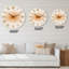 Orange Sun Print II - horloge murale moderne-60328177