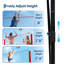 Filet d'entraînement de volleyball 8 pi x 11 pi avec hauteur ajustable, structure durable, poste d'entraînement 2 en 1 pour jouer et servir, conception portative pour jouer dans la cour ou à la plage-127314298
