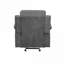 Fauteuil d'appoint inclinable manuel oscillant gris