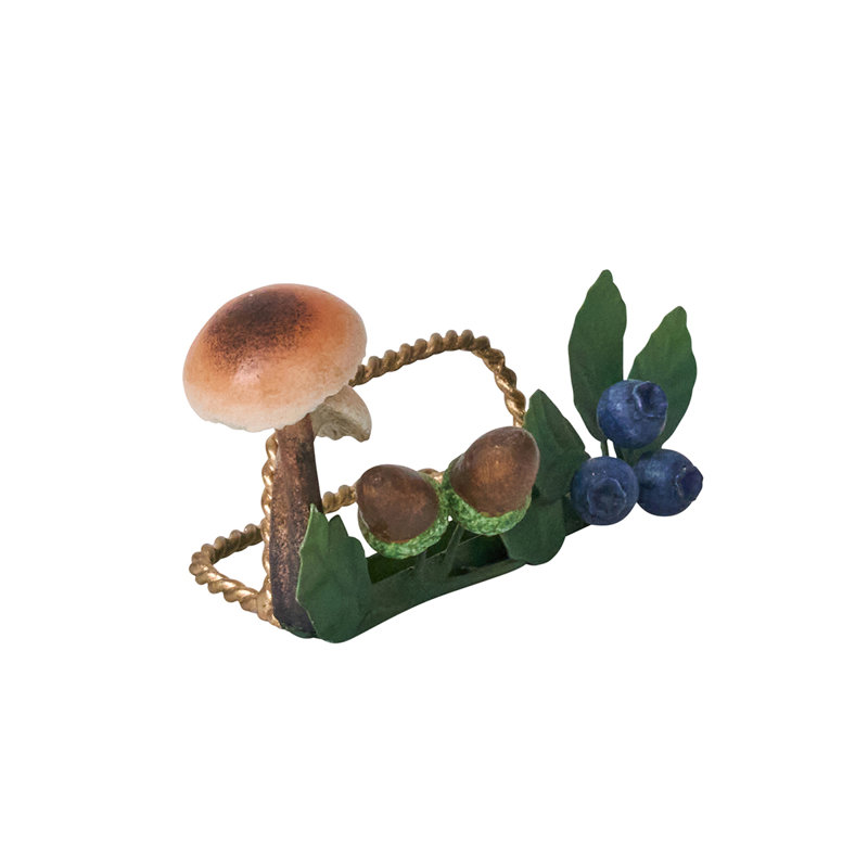 Forest Walk Mushroom & Acorn Place Card Holder