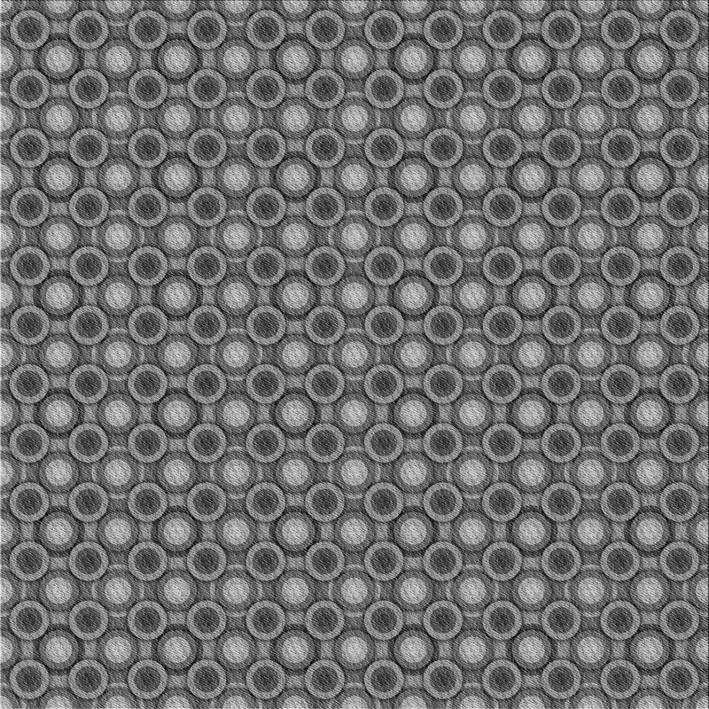 Tapis zone grise à motifs, Carré 6 pi
