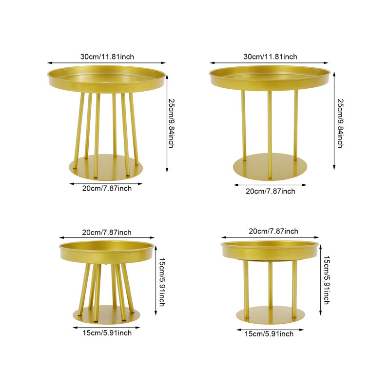 Gold Metal Flower Stands