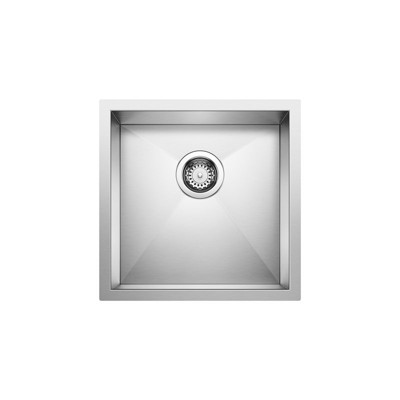 Quatrus R0 17" Stainless Steel Undermount Bar Sink