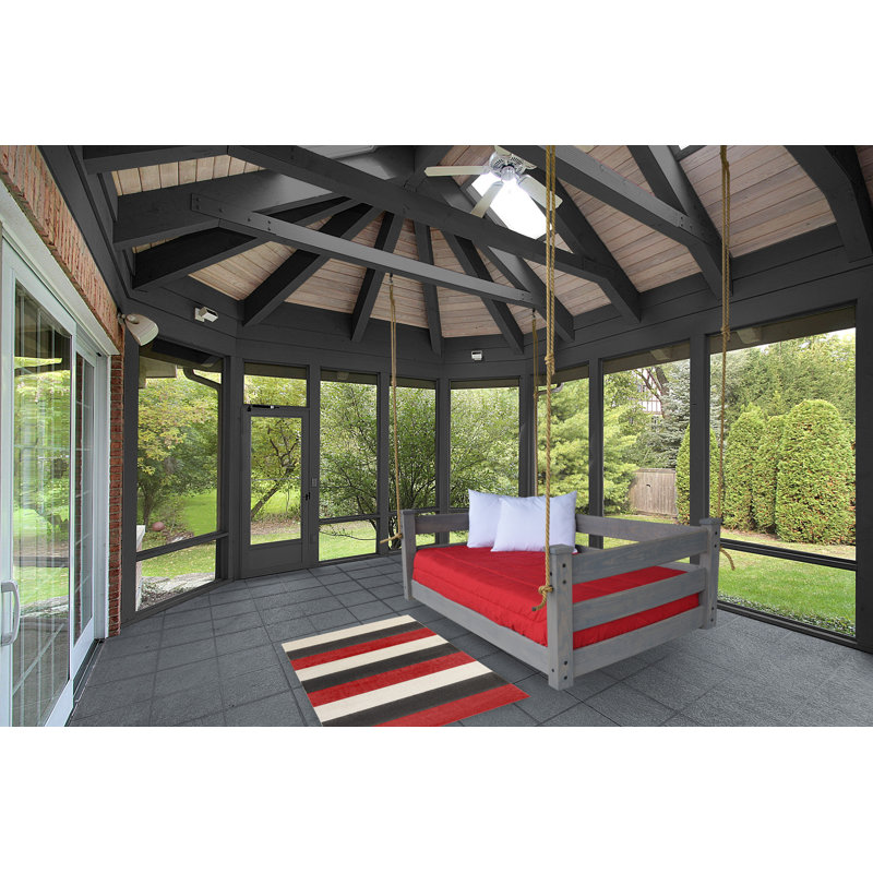 Devell Hanging Daybed, Twin, Homestead Gray Stain