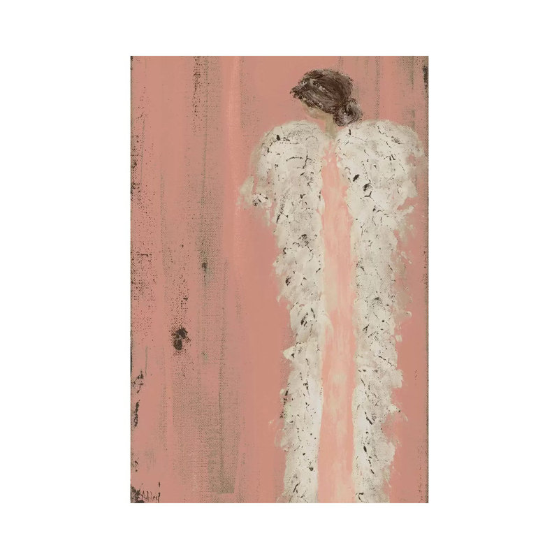 «Angel Look Over Épaule» par Ashley Bradley - impression, H 60 po x l 40po x P 1,5 po